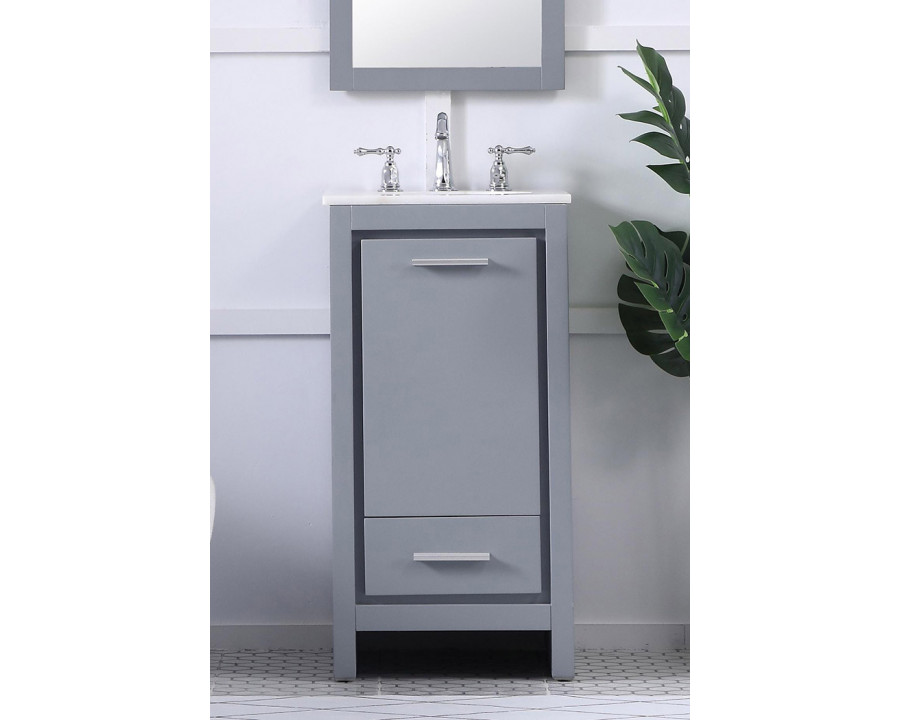 Elegant Bathroom Vanity - Gray (VF12818GR)