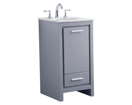 Elegant Bathroom Vanity - Gray (VF12818GR)