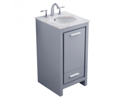 Elegant Bathroom Vanity - Gray (VF12818GR)