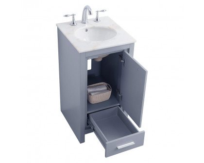 Elegant Bathroom Vanity - Gray (VF12818GR)