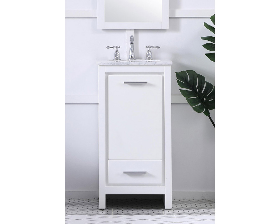 Elegant Bathroom Vanity - White (VF12818WH)