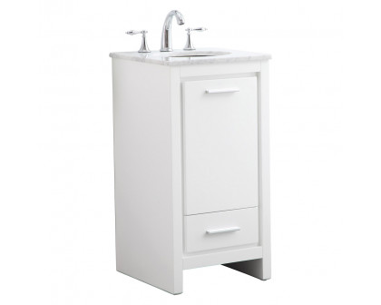 Elegant Bathroom Vanity - White (VF12818WH)