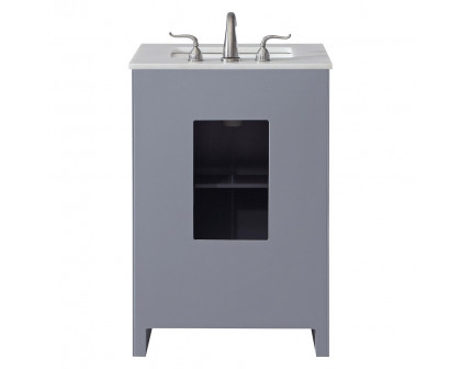 Elegant Bathroom Vanity - Gray (VF12824GR)