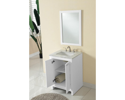 Elegant Bathroom Vanity - White (VF12824WH)