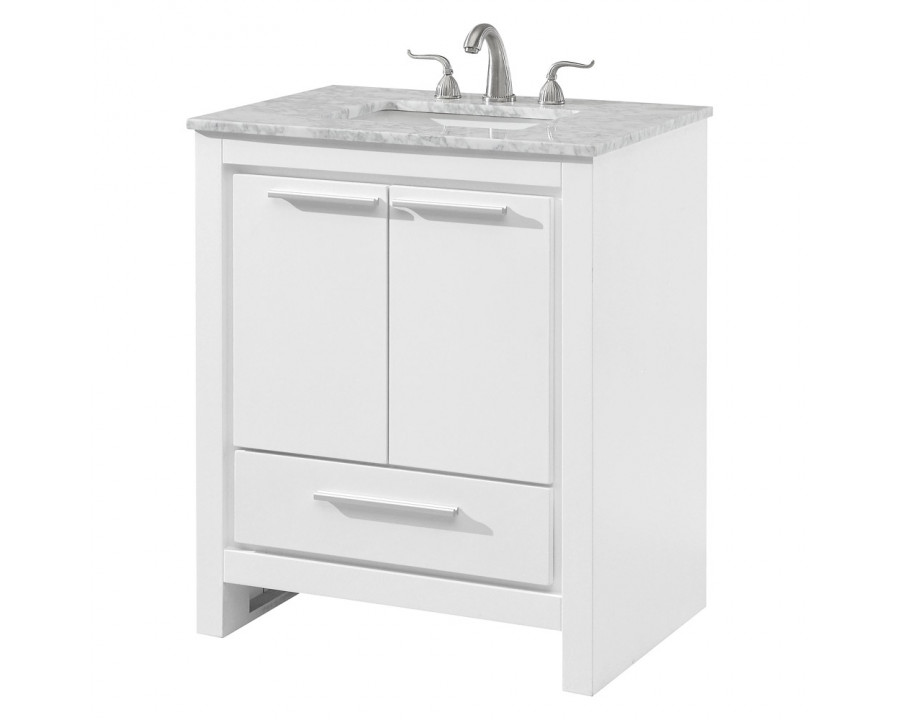 Elegant - Bathroom Vanity (VF12830WH)