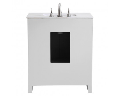 Elegant - Bathroom Vanity (VF12830WH)