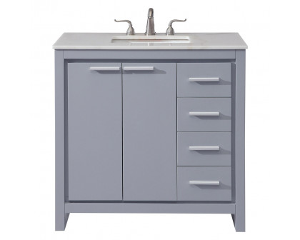 Elegant - Bathroom Vanity (PNT-VF12836)