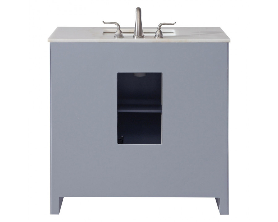 Elegant Bathroom Vanity - Gray (VF12836GR)