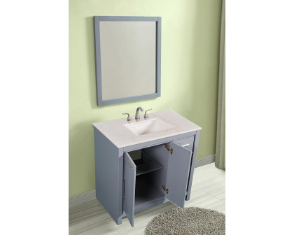 Elegant Bathroom Vanity - Gray (VF12836GR)