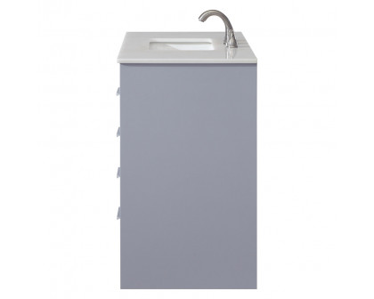 Elegant Bathroom Vanity - Gray (VF12836GR)