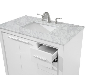 Elegant Bathroom Vanity - White (VF12836WH)