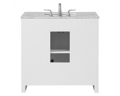 Elegant Bathroom Vanity - White (VF12836WH)