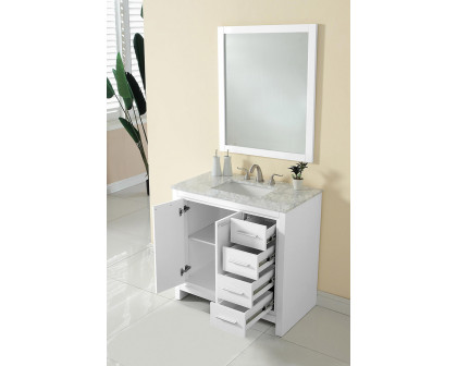 Elegant Bathroom Vanity - White (VF12836WH)