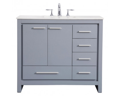 Elegant - Bathroom Vanity (PNT-VF12840)