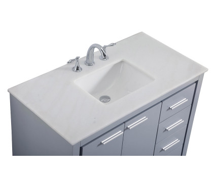 Elegant Bathroom Vanity - Gray (VF12840GR)