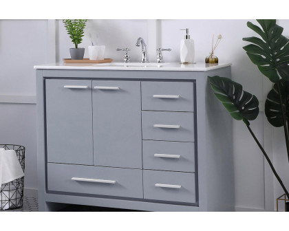 Elegant Bathroom Vanity - Gray (VF12840GR)