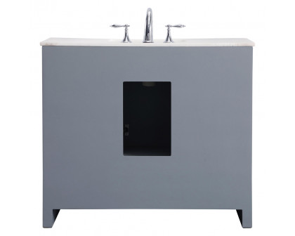 Elegant Bathroom Vanity - Gray (VF12840GR)