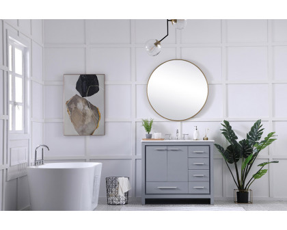 Elegant Bathroom Vanity - Gray (VF12840GR)