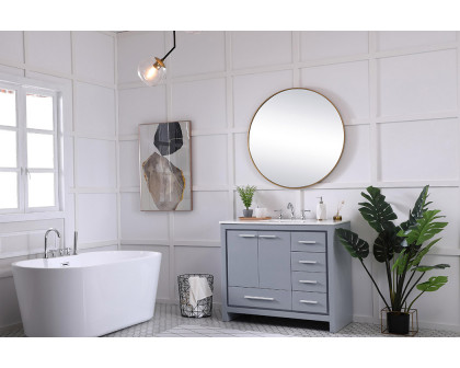 Elegant Bathroom Vanity - Gray (VF12840GR)