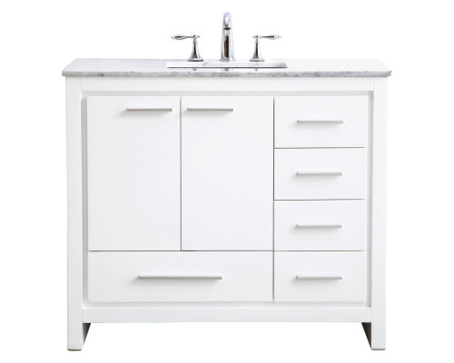 Elegant Bathroom Vanity - White (VF12840WH)