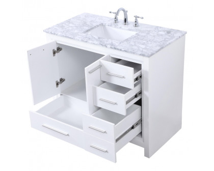 Elegant Bathroom Vanity - White (VF12840WH)