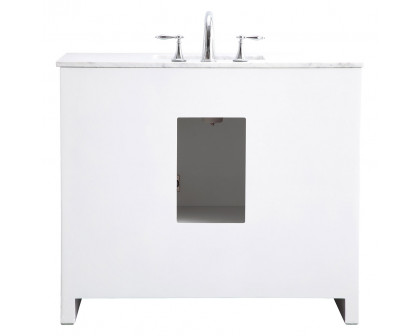 Elegant Bathroom Vanity - White (VF12840WH)