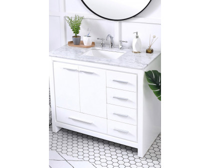 Elegant Bathroom Vanity - White (VF12840WH)