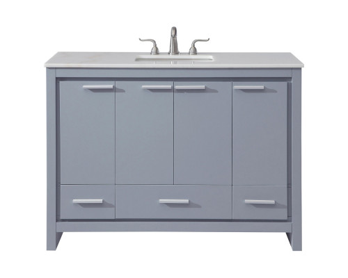 Elegant Bathroom Vanity - Gray (VF12848GR)