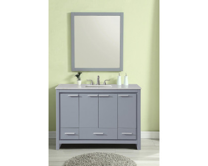 Elegant Bathroom Vanity - Gray (VF12848GR)