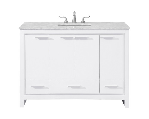 Elegant Bathroom Vanity - White (VF12848WH)