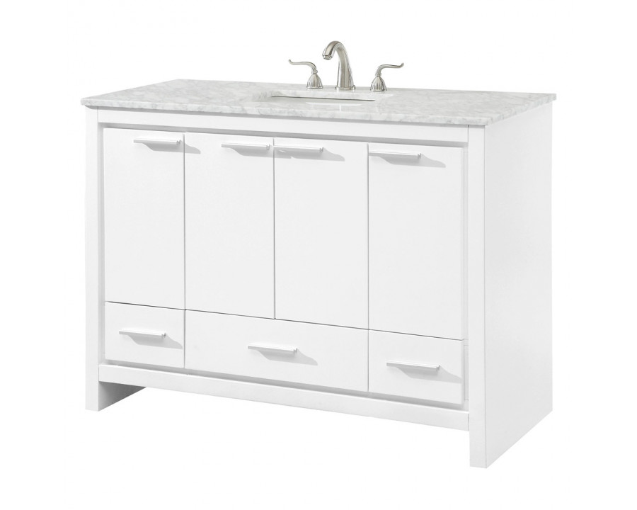 Elegant Bathroom Vanity - White (VF12848WH)