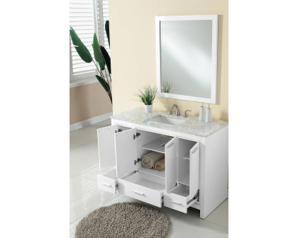 Elegant Bathroom Vanity - White (VF12848WH)