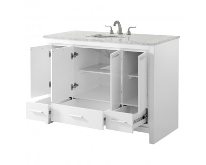 Elegant Bathroom Vanity - White (VF12848WH)