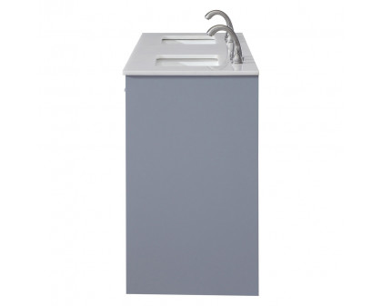 Elegant Bathroom Vanity - Gray (VF12860DGR)