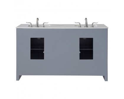 Elegant Bathroom Vanity - Gray (VF12860DGR)