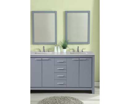 Elegant Bathroom Vanity - Gray (VF12860DGR)