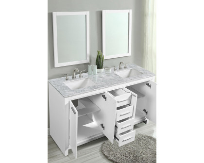 Elegant Bathroom Vanity - White (VF12860DWH)