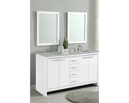 Elegant Bathroom Vanity - White (VF12860DWH)