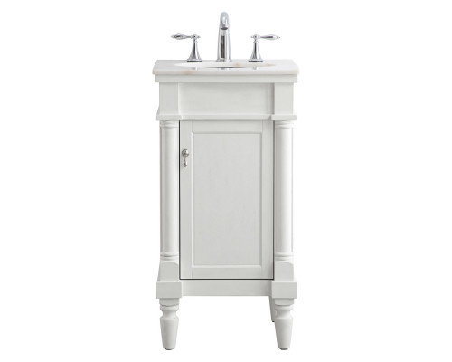 Elegant Bathroom Vanity - Antique White (VF13018AW)