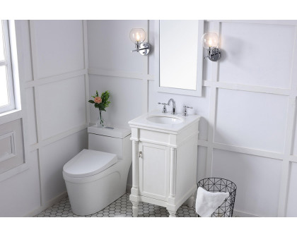 Elegant Bathroom Vanity - Antique White (VF13018AW)