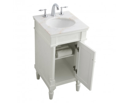 Elegant Bathroom Vanity - Antique White (VF13018AW)