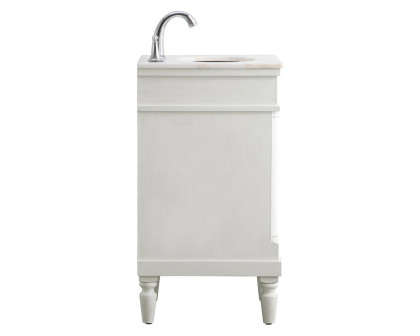 Elegant Bathroom Vanity - Antique White (VF13018AW)