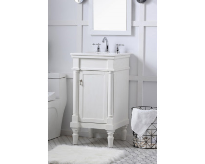 Elegant Bathroom Vanity - Antique White (VF13018AW)