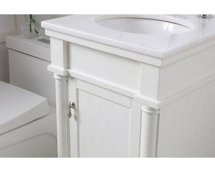 Elegant Bathroom Vanity - Antique White (VF13018AW)