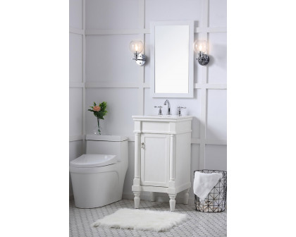 Elegant Bathroom Vanity - Antique White (VF13018AW)