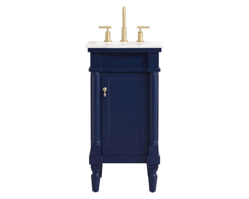 Elegant Bathroom Vanity - Blue (VF13018BL)