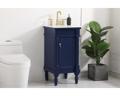 Elegant Bathroom Vanity - Blue (VF13018BL)