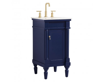 Elegant Bathroom Vanity - Blue (VF13018BL)