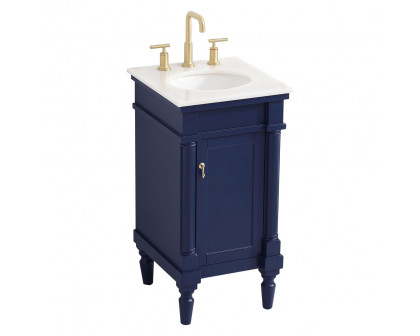 Elegant Bathroom Vanity - Blue (VF13018BL)