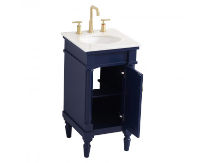 Elegant Bathroom Vanity - Blue (VF13018BL)